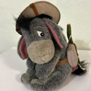 Eeyore Camping Safari Walt Disney World Parks Animal Kingdom Plush 8”Pooh Doll